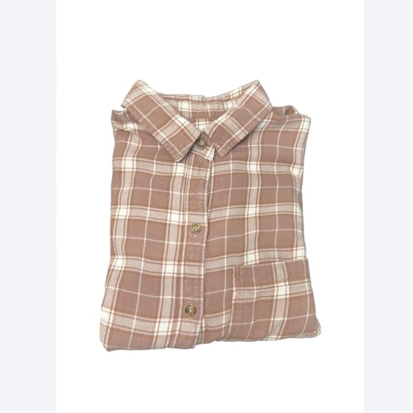 Abercrombie & Fitch Mauve Pink Flannel Shirt – Size L - Picture 6 of 6